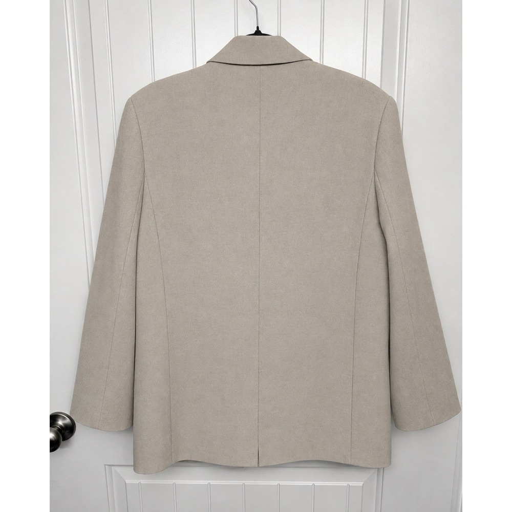 Linen Women's Spring Blazer - A New Day Tan L NWT - Picture 3 of 7